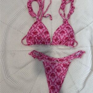 Floral Pink Bikini Set